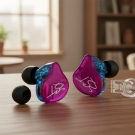 KZ ZST Colorful 1BA+1DD Hybrid IEM Earbuds HiFi In-Ear Monitors Wired Gaming Earphones  Fon Telinga 