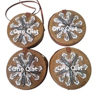 Rattan bag/ Rattan bag Flower shell rattan bag/ bag bag/ bag Wanita