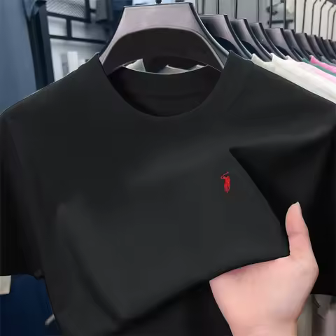 2026 Model Pure Cotton Crew Neck Short-Sleeve T-Shirt - Summer Designer Brand - Soft and Comfortable