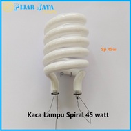 Kaca Lampu Spiral Ulir 45 watt Triband 45w + Bubble Wrap Tabung Lampu