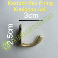 Kastok Rak Piring Aluminium Solid Brass(Kuningan) LUSIN