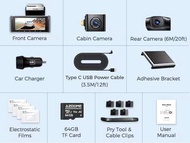 AZDOME 4K Dash Cam M550 Max Built-in GPS Wifi Camera Car DVR 3.18”Screen Night Vision 24H Parking Mo