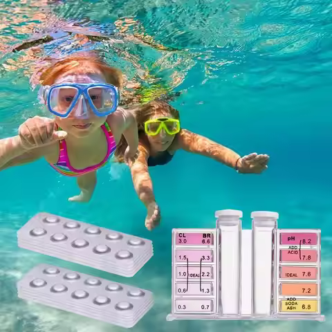 100pcs Two-in-one Swimming Pool Tester Kit For PH Value/DPD1 Chlorine Test Tablets PH Chlorine Water