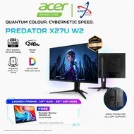 ACER PREDATOR X27U W2 / X27U X2 (240HZ) / X27U F5 (500HZ) GAMING MONITOR (27" OLED WQHD / 0.03MS / F