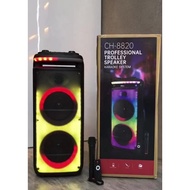 Avcrowns CH-8820 Professional Trolley Speaker Karaoke System High Quality Boom Boom Bass Dj Stage Outdoor Wireless Speak
