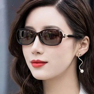 ❁﹊Kacamata hitam wanita bingkai kecil 2020 wajah bulat yang baru bergaya, panjang, Perlindungan UV, cermin mata hitam,