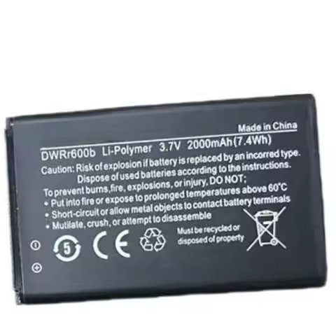 3.7V 2000mAh 7.4Wh DWRr600b Replacement Battery for D-Link BM600 DWRr600b Wireless Bateria