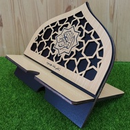 Rehal Exclusive Rehal Bentuk Kubah Masjid Wood laminate Rehal Ukir Nama Rehal Al-Quran