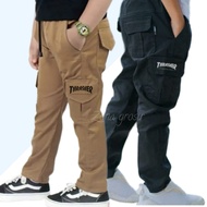 Celana Anak Cargo Panjang 2-17 tahun & remaja Celana Cargo Anak bahan katun tuwill trasher