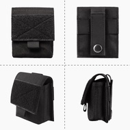 Outdoor waist-mounted EDC tool storage bag with MOLLE accessory bag