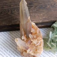 Crystal 馬達加斯加產地 茶體橘皮 水晶晶簇 天然礦石 原礦