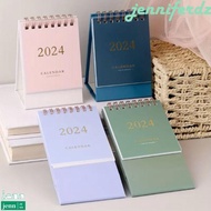JENNIFERDZ 2024 Calendar, Minimalism Mini Mini Desk Calendar, Creative Planning Paper Standing Flip Calendar Schedule Planner