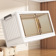 40-75cm wide foldable storage cabinet, multi-layer with cabinet doors, double-door children's wardro
