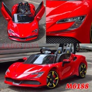 Mainan mobil aki anak PMB 6188 Ferrari varsa SF90 stradale M6188 PMB MOBIL MAINAN ANAK PAKAI AKI PMB