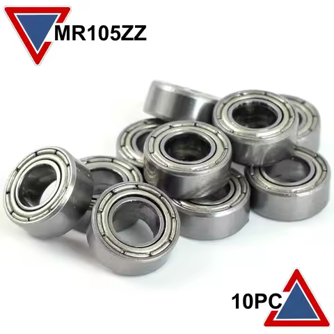 MR105 ZZ Bearing 5x10x4 mm 10Pcs MR105ZZ RS 2RS MR105 Open Handpiece Bearings For Strong Industrial 