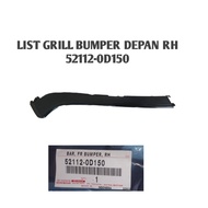 LIST GRILL BUMPER DEPAN RH 521120D150 YARIS 2014-2017