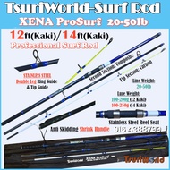 TsuriWorld K Guides XENA ProSurf /Longitude Surf Rod Pantai (11ft 11 Kaki - 14ft 14Kaki) Spinning Fi