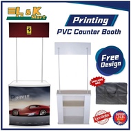PVC COUNTER BOOTH / PROMOTIONAL COUNTER (included Printing Booth and FREE Design)