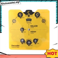 Circle of Fifths Wheel Tool Built-in Stand - Music  Chord & Key Decoder - Learn Progressions, Scales
