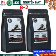 1kg Cà Phê Hạt pha máy Rang Mộc DUC ANH COFFEE tỉ lệ 8-2 (80% Robusta + 20% Arabica) - cafe đức anh 