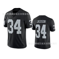 Same Day DeliveryNFL Rugby Jersey Jersey Raiders 34 Black Raiders Bo Jackson Jersey