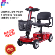 Electric Mobility Scooter  Light-Weight Elderly/Handicapped Mobility Foldable Scooter