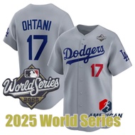 Men's Los Angeles Dodgers 2025 World Series Jersey Shohei Ohtani Gray Baseball Jersey