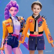 Halloween Children Clothing Witch Hunters Group Lumi cos Costume Star Anime Long-Sleeved Three-Piece