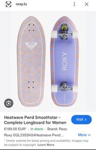 Roxy Heatwave Pwrd Smoothstar  surfskate 陸沖版 34”