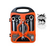 Kapusi Automatic Wrench Set 8-19mm, 50BV30 high-strength CR-V steel, 72-tooth ratchet - 360 degree a