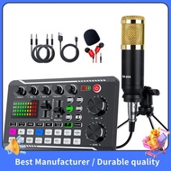 Portable Sound Card Kit PC Condenser Microphone Set Live Sound Card F998 BM800 Set
