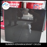 Promo Granit 60X60 Hitam Pekat Polos Glossy Kw1 | Icera Imperial Black