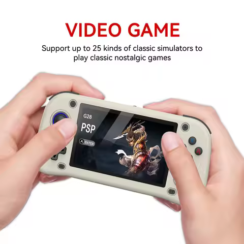 G28 4.3inch Retro Handheld Game Player Built-in 20000+ Games Classic Game Portable Console Audio Vid