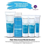 Terbaru Paket Lengkap Skincare Wardah Acnederm 5 pcs - 5 in 1