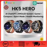 HK5 HERO Smart Watch AI ChatGPT AMOLED Screen NFC Multifunctional Women Men Sport Watch Android IOS 