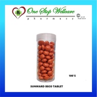SUNWARD BECO TABLET (VITAMIN B-KOMPLEK) 100'S (EXP:09/2027)