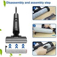 For M13 Beta/H12PRO/ H12PROplus Cordless Wet and Dry Vacuum Cleaner Parts Accessories Roller Brush H