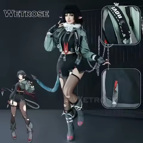 【Wetrose】In Stock Jane Doe Cosplay Costume ZZZ Zenless Zone Zero Джейн Доу Set Wig Halloween Xmas