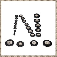 50 Pieces Alto Sax Leather Pads Set Saxophone Woodwind Accessories Black