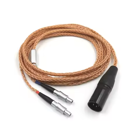 16 Core XLR 3.5 4.4mm Balanced Earphone Cable For Sennheiser HD800 HD800s HD820s HD820 Enigma Acoust