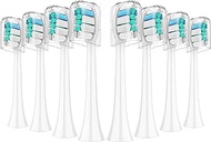 Toothbrush Replacement Heads Compatible with Philips Sonicare, 8 Pack, Electric Brush Head for C1 C2 4100 5100 6100 HX9023 G2