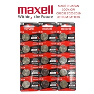 (ORI JAPAN) MAXELL CR2032 CR2025 CR2016 CR1632 CR1616 CR1620 CR1216 CR1220  Lithium Battery