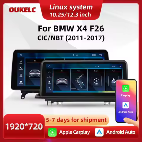 Car Multimedia Player For BMW X4 F26 CIC NBT EVO Wireless Carplay Play Android Auto Video BT Stereo 