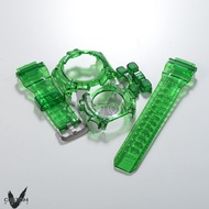(Vcustom) G-9300 MUDMAN JELLY " GREEN " BAND AND BEZEL WATCH STRAPS