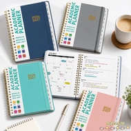INARANJA Calendar Planner, A5 Monthly/Weekly Academic Planner Book, 2027 Spiral Binding with Tabs Pl