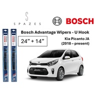 Wiper Kia Picanto Wiper Kia Picanto JA 24"+14" Bosch Advantage U Hook Front Wiper Picanto JA BA2414
