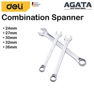 Deli Combination Spanner (Size: 24mm - 36mm) DL140024L - DL140036L Large Size Combination Spanner Co