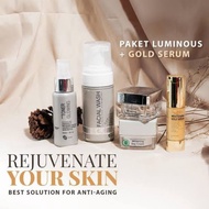 Ms Glow Whitening Acne Luminous Ultimate Series Package + Ms Glow Gold Serum
