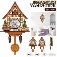 IBSUNSTORE Cuckoo Clock, Wooden Wall Mounted Wall Clock,  Retro Non Hourly Chime Hanging Clock Home 