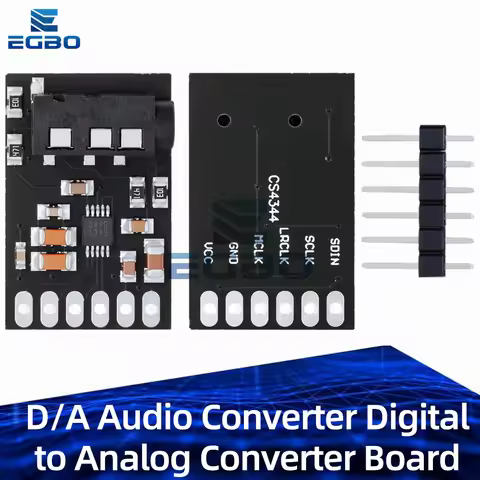 CS4344 I2S Interface D/A Audio Converter | Digital-to-Analog Stereo Audio Conversion Board Module